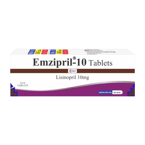 Emzipril Lisinopril 10mg x28